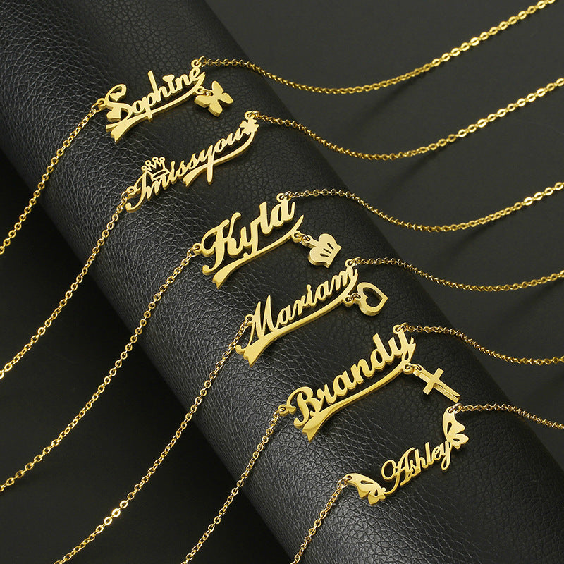 Stainless Steel Customized Various Sign Name Necklace