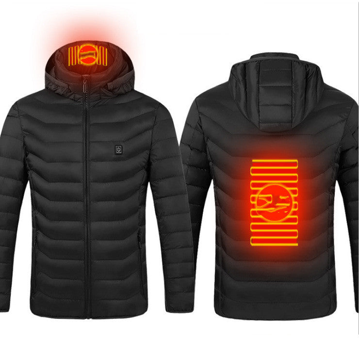Winter Heated Jacket USB Electric Cotton Coat