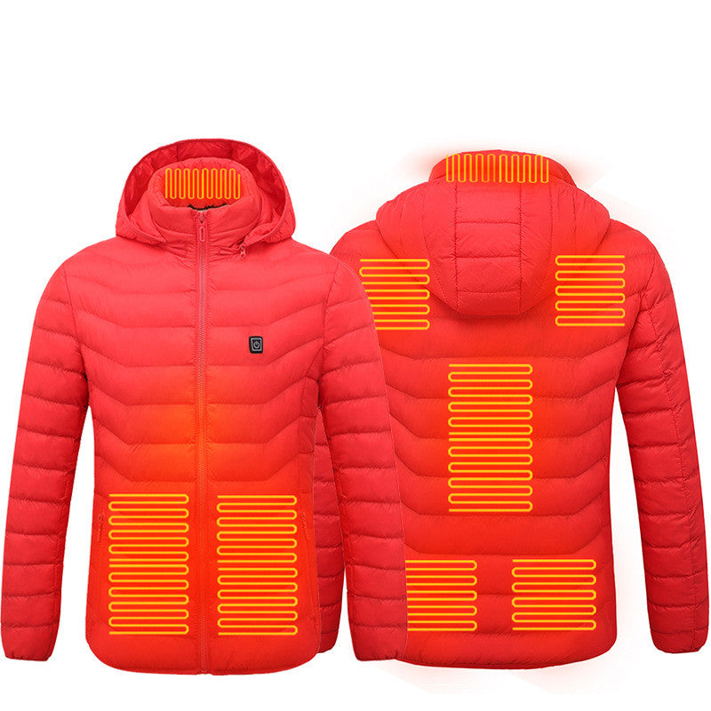 Winter Heated Jacket USB Electric Cotton Coat