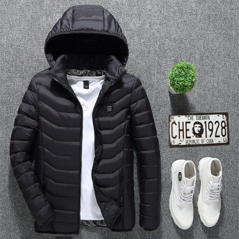 Winter Heated Jacket USB Electric Cotton Coat