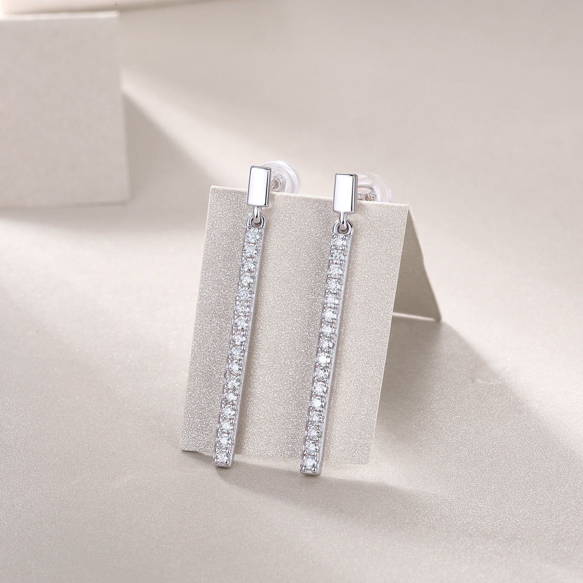 Dynamic - Earrings Set With Top-quality Moissanite S925