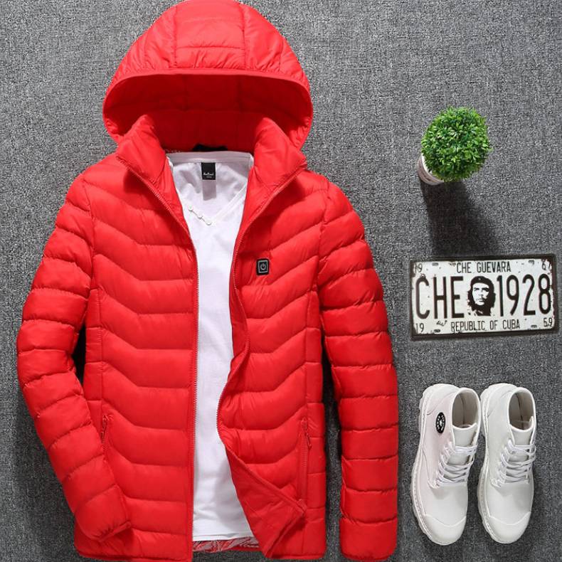 Winter Heated Jacket USB Electric Cotton Coat