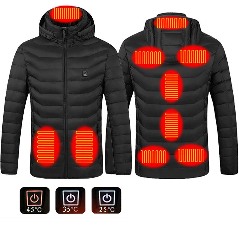 Winter Heated Jacket USB Electric Cotton Coat