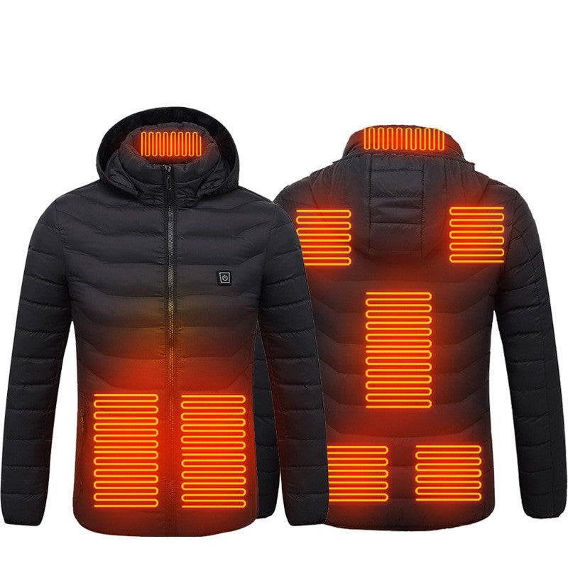 Winter Heated Jacket USB Electric Cotton Coat